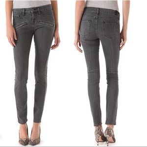 Moto Skinny Jeans Welt Pocket Vince